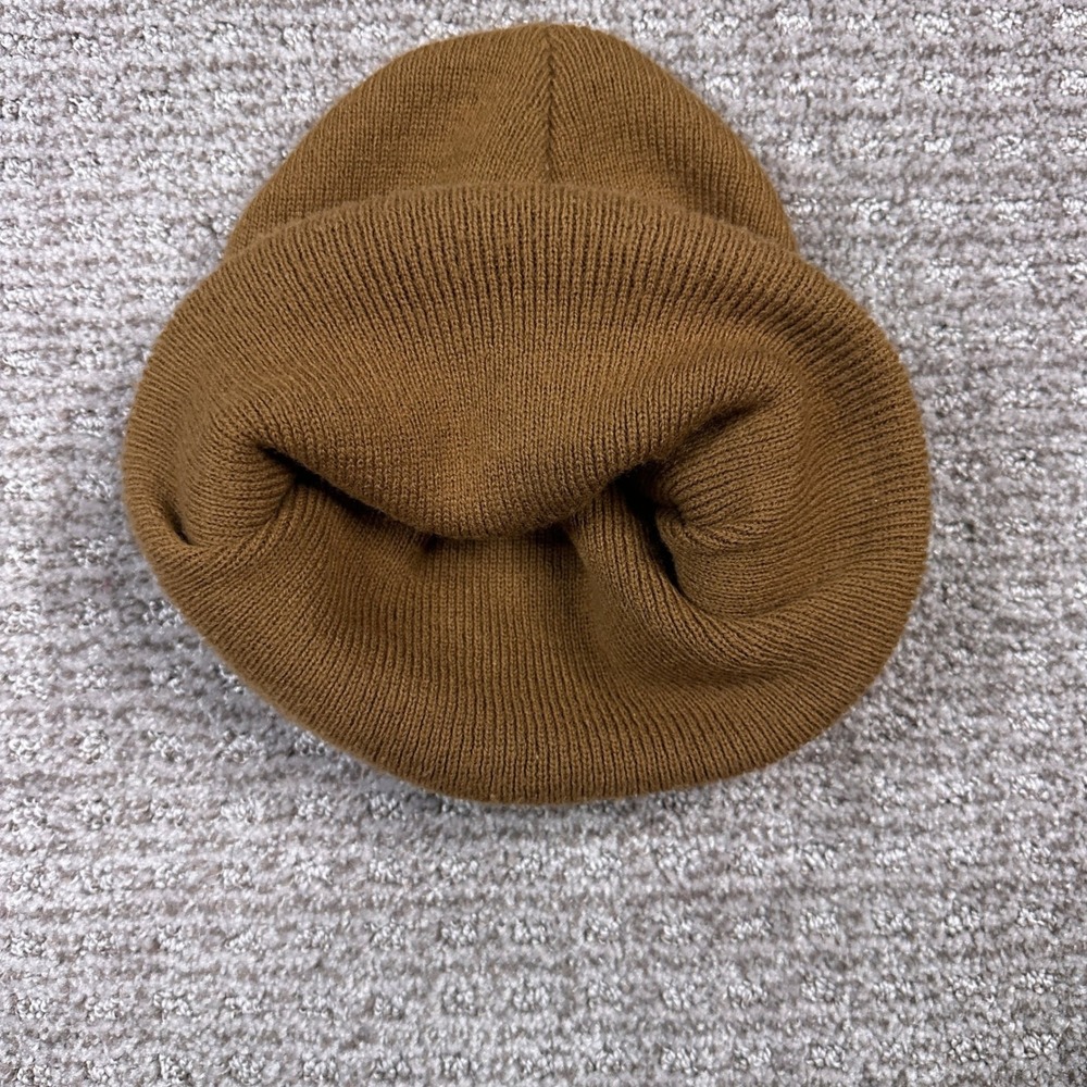 Carhartt Brown Acrylic Watch Hat Beanie Made in USA A18BRN One Size Fits All - Picture 4 of 6